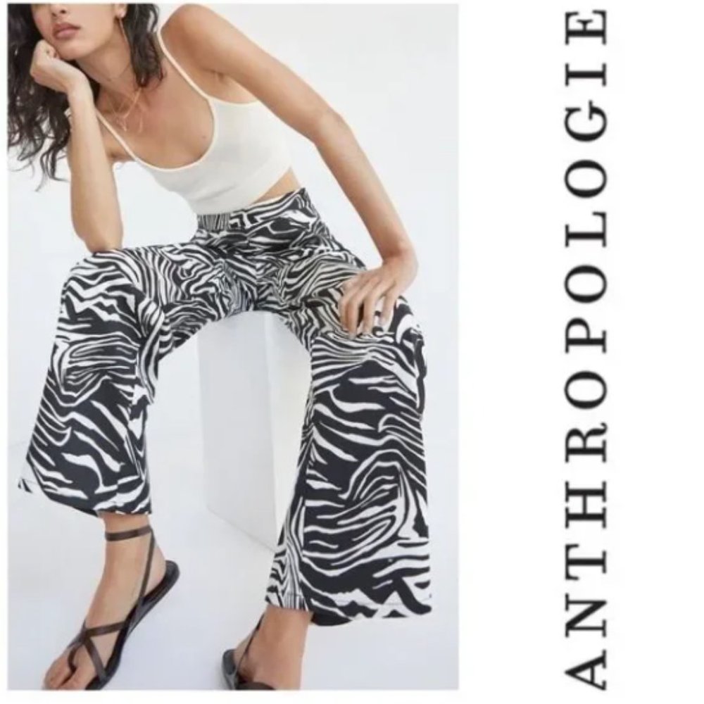 Anthropologie Corey Lynn Calter Zebra-Striped Pants
